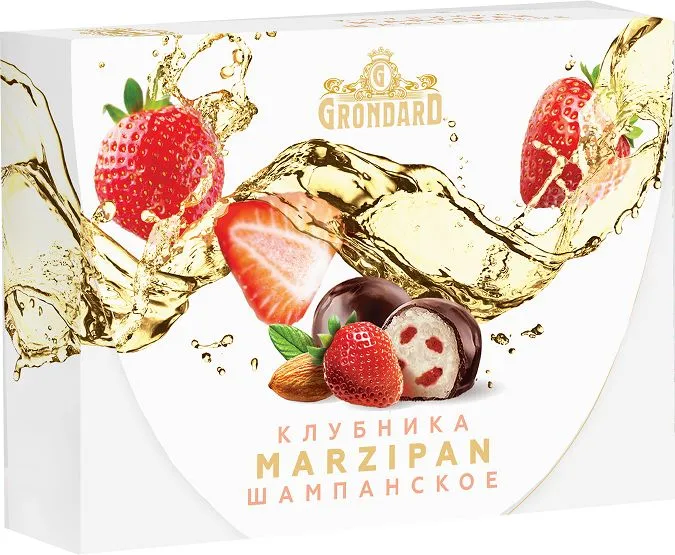  TM Grondard       (10185) Конфеты глазированные Марципановые Клубника и Шампанское, 98г в Магадане